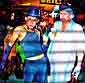 2 Guys With Hats & Starbucks, Santa Monica Blvd, Halloween ‘02